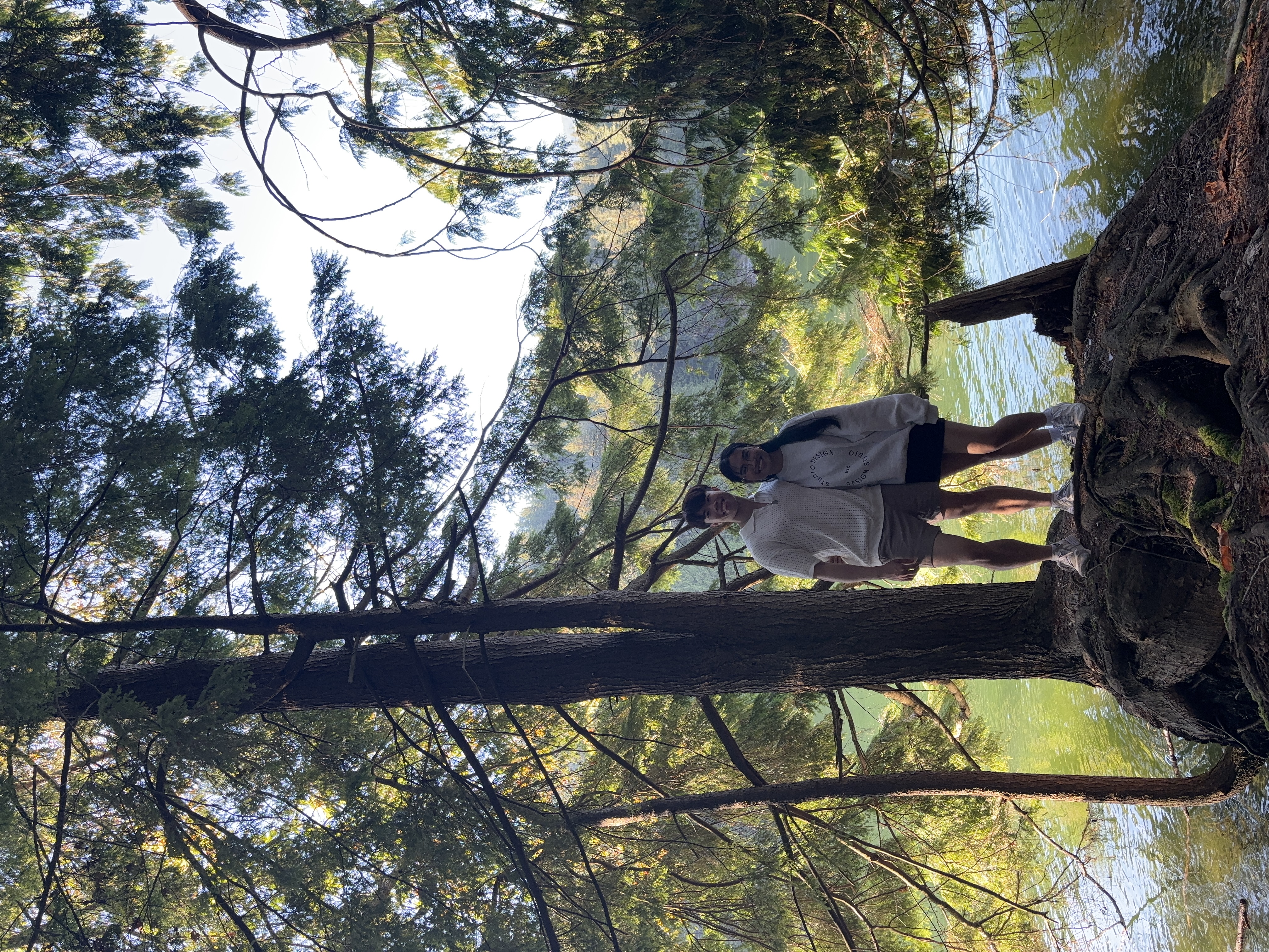 Ricky hiking with his girlfriend